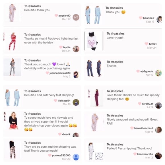 LAST ONE AVAILABLE!! - New Ladies Jogger Lounge Set Blue Polka Dots - Picture 9 of 14